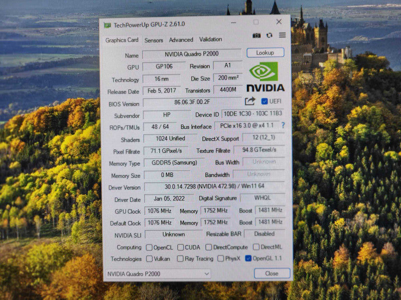NVIDIA Quadro P2000 | 5GB GDDR5 Graphics Card | 4x DisplayPort $