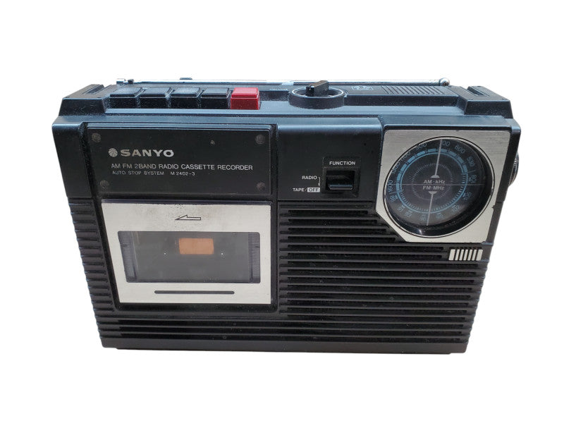 Sanyo AM FM 2Band Radio Cassette Recorder | M2402-3 | *READ*