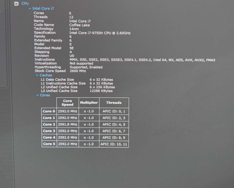 Lenovo ThinkPad P1 4K TOUCH i7-9750H QUADRO T1000 16GB 256SSD FRENCH KEYBOARD  Lap200
