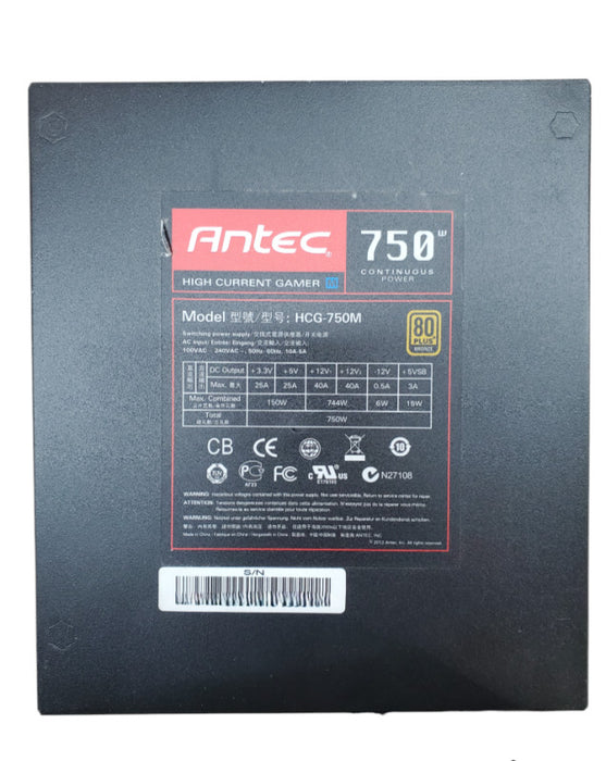 Antec HCG-750M | 750w 80 Plus Gold | Desktop Power Supply