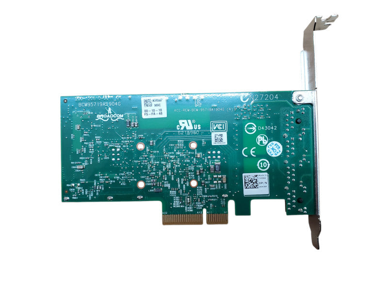 Dell 0KH08P Broadcom 5719 Quad-Port 1GbE PCIe Network Interface Card