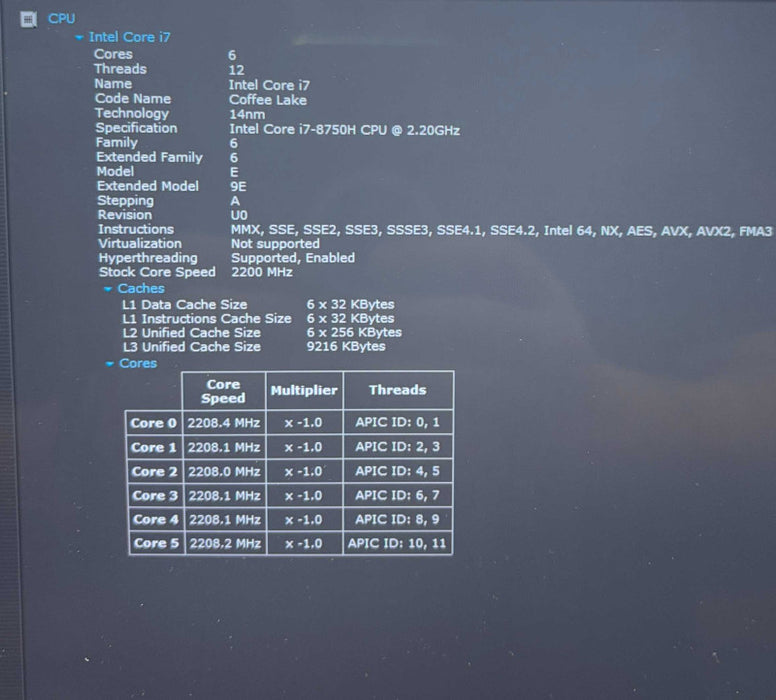 Lenovo ThinkPad P1 4K TOUCH i7-8750H QUADRO P1000 16GB 256SSD FRENCH KEYBOARD  Lap200