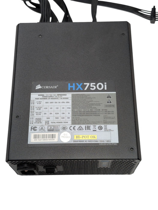 Corsair HX750i Fully Modular 750W Computer Power Supply  -