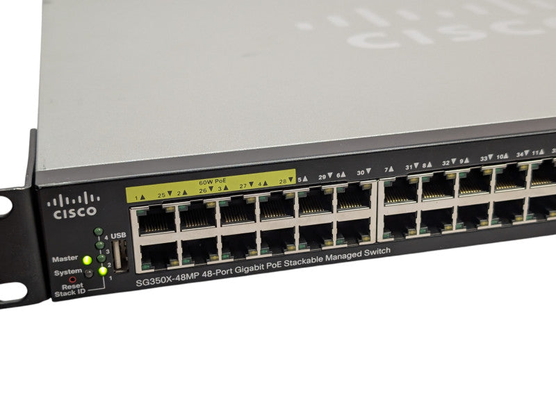 Cisco SG350X-48MP 48-Port Gigabit PoE Stackable Web Managed Switch  -