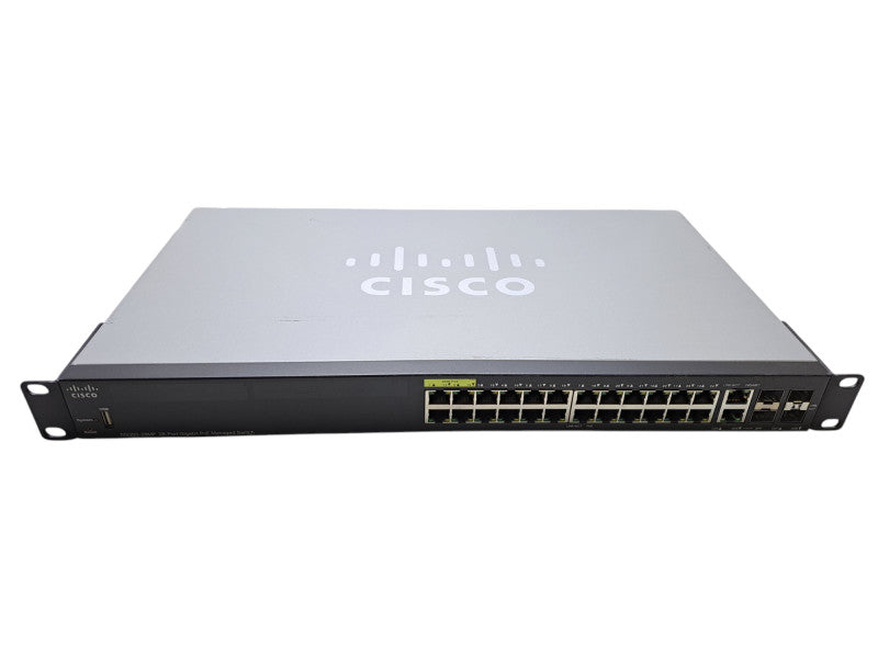 Cisco SG350-28MP-K9 V04 | 28-Port Gigabit PoE Managed Switch | 4x SFP Q