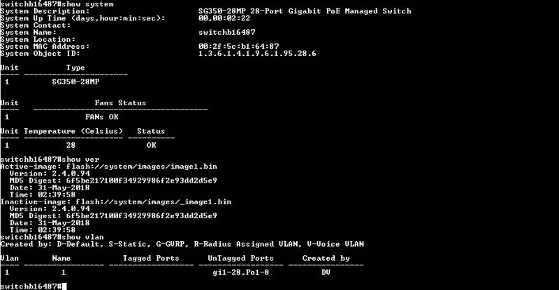 Cisco SG350-28MP-K9 V04 | 28-Port Gigabit PoE Managed Switch | 4x SFP Q