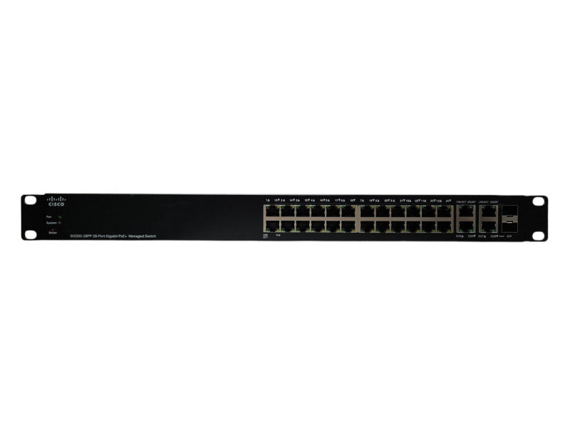 Cisco SG300-28PP-K9 V03 | 28-Port Gigabit PoE+ Managed Switch | 2x SFP