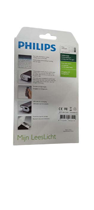 Philips Rechargeable Portable LED Reading Book Light - LAC7IAWGC/10 Q