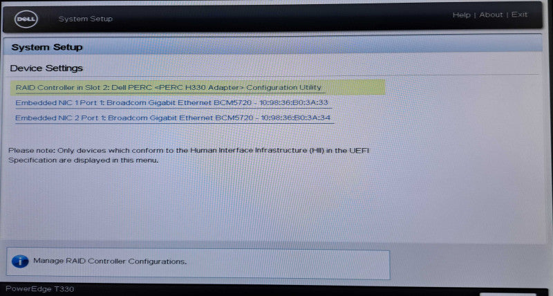 Dell PowerEdge T330 | Xeon E3-1225 v5 @3.30GHz, 16GB DDR4, H330 RAID