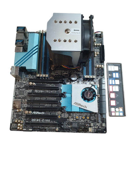 ASROCK X99 WS-E/10G LGA 2011-3, i7-5820K @ 3.3GHz, 16GB DDR4, w/ I/O Q