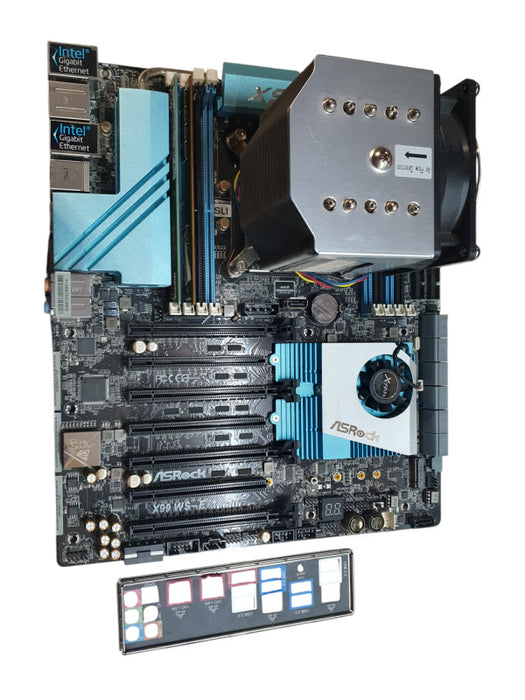 ASROCK X99 WS-E/10G LGA 2011-3, i7-5820K @ 3.3GHz, 16GB DDR4, w/ I/O Q