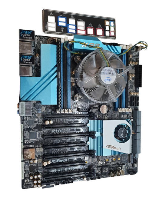 ASROCK X99 WS-E/10G LGA 2011-3, i7-6800K @ 3.40GHz, 16GB DDR4, w/ I/O
