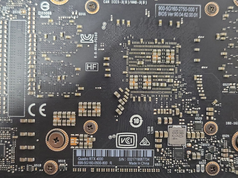 NVIDIA QUADRO RTX 4000 8GB GDDR6 Workstation Graphics Card _