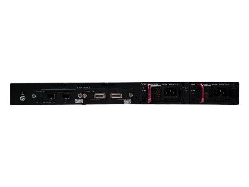 HP JG542A 5500-48G-PoE+-SFP HI switch w/ JD368B & JD360B Module, 2x PSU