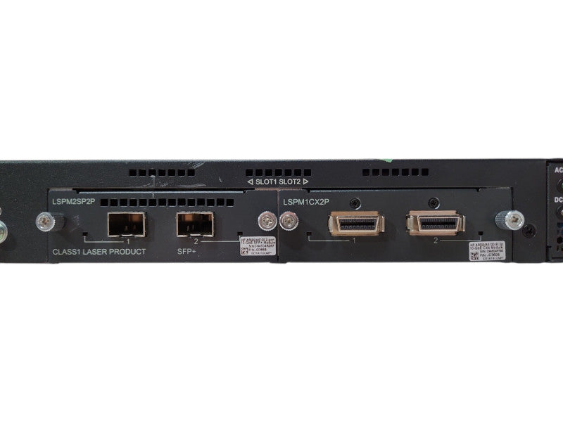 HP JG542A 5500-48G-PoE+-SFP HI switch w/ JD368B & JD360B Module, 2x PSU