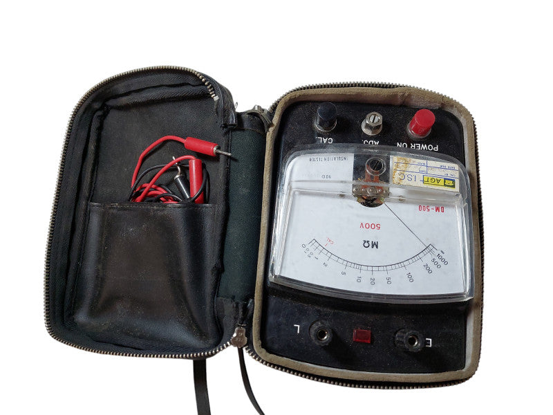 Vintage Insulation Tester Transistorized  Q=