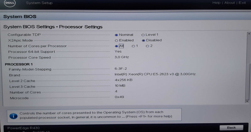 PowerEdge R430, Xeon E5-2623 v3 @3GHz , 16GB ECC DDR4, 2x PSU, H330m, No HDD