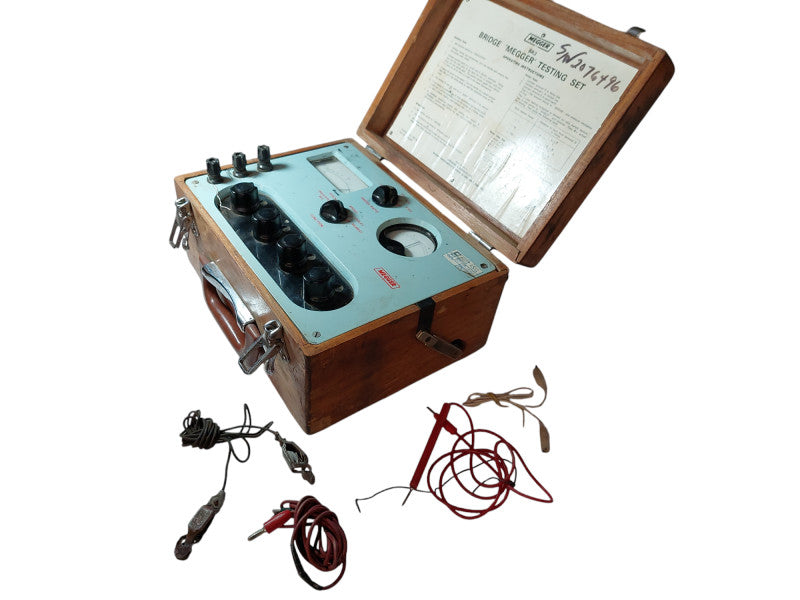Vintage Megger Instruments Bridge Testing Set BR3 Made in England  =