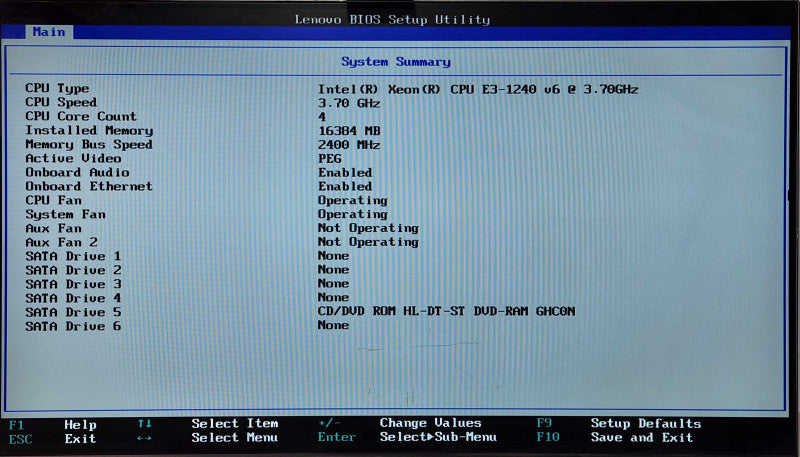 Lenovo ThinkStation P320, Xeon E3-1240 v6 3.70GHz, 16GB RAM, No HDD, NAV 310
