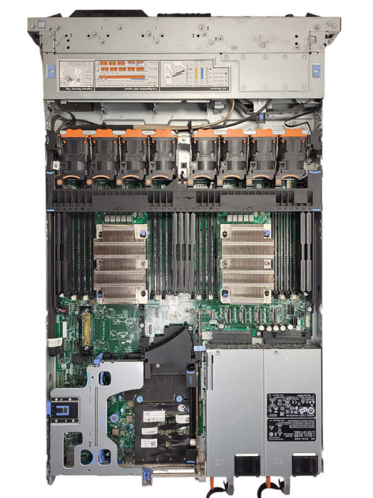 Dell PE R640 1U Server BareBone w/ 2x Heatsink, 2x 750W PSU, No CPU/RAM READ  Q$