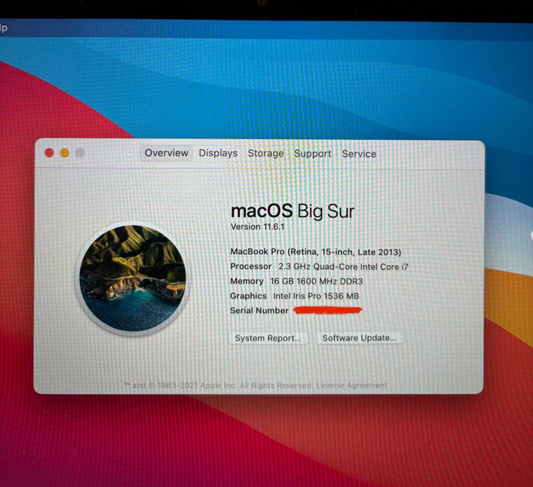 Apple MacBook Pro 15" Late 2013 i7-4850HQ GeForce GT750M GPU 16GB 512SSD READ