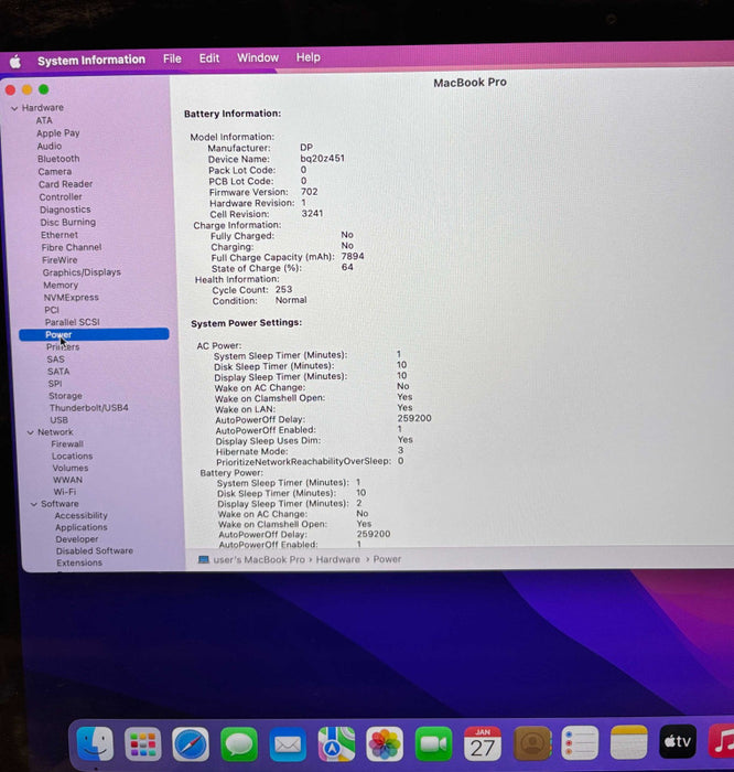 Apple MacBook Pro 15" Mid 2015 i7-4770HQ 16GB 256SSD No Power Adapter