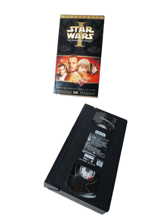 Star Wars 1 The Phantom Menace VHS Widescreen Video Collectors Edition =