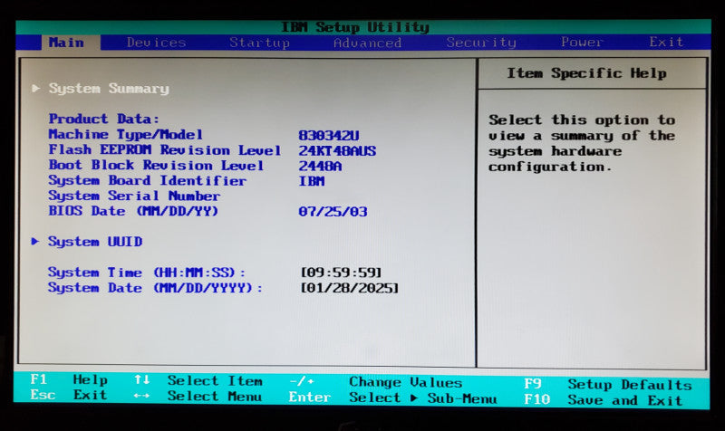 IBM NetVista | Intel Pentium 4 @ 2.40GHz | 512MB RAM | No HDD
