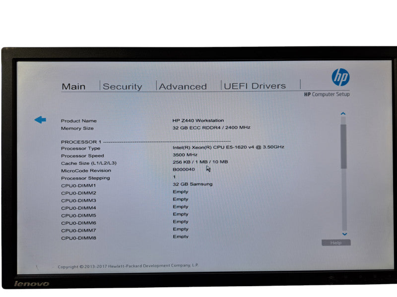 HP Z440 Workstation | Xeon E5-1620 v4 @3.50GHz, 32GB DDR4, No GPU/HDD