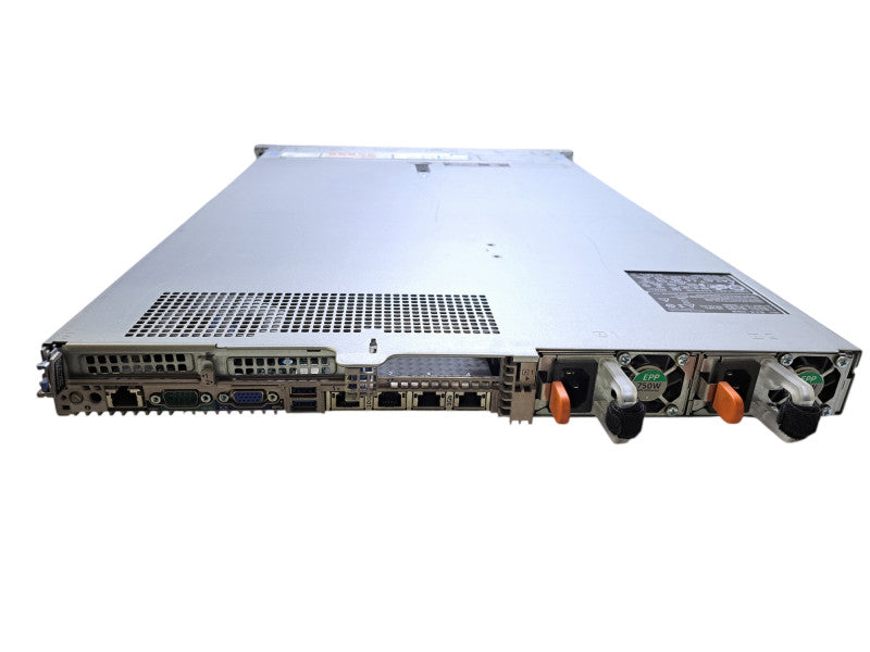 Dell PE R640 1U Server BareBone w/ 2x Heatsink, 2x 750W PSU, No CPU/RAM *READ