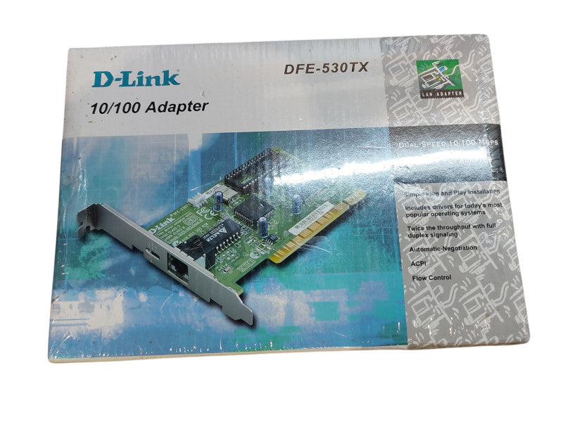 D-LINK 10/100 Adapter DFE-530TX Ethernet PCI Adapter- Factory Sealed