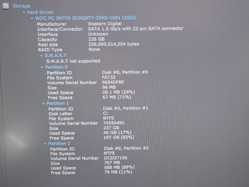 Lenovo ThinkPad 20TA0025U E14 Gen2 i7-1165G7 16GB 256GB NVMe read - Lap200