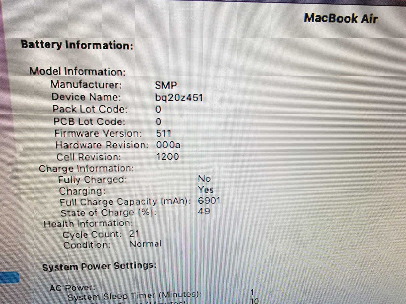 Apple Macbook Air 2017 13" 2-Core i5-5350U @ 1.8GHz 8GB DDR3 250GB SSD (