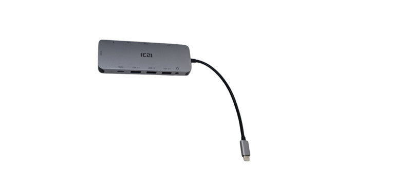 ICZI 11-in-1 USB-C Laptop/PC Hub W/ USB-C Connector  Q