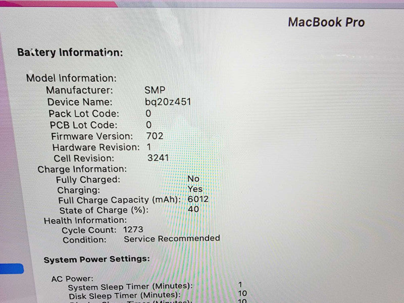 Apple Macbook Pro Retina 2015 15" 4-Core i7-4770HQ @ 2.2GHz 16GB DDR3 250GB SSD (
