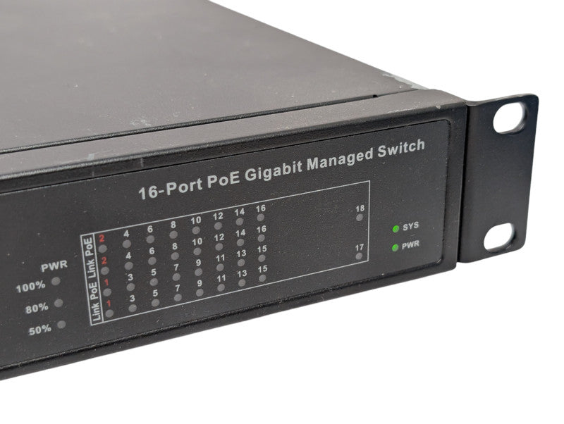 DAHUA POE4218-16GT-240 16-Port PoE Switch Gigabit Managed Switch  -