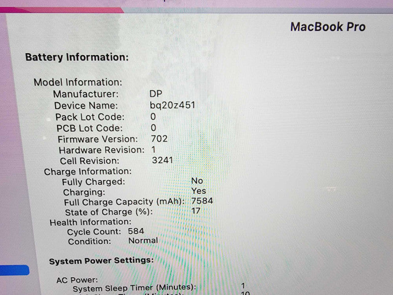Apple Macbook Pro Retina 2015 15" 4-Core i7-4770HQ@2.2GHz 16GB DDR3 250GB SSD (