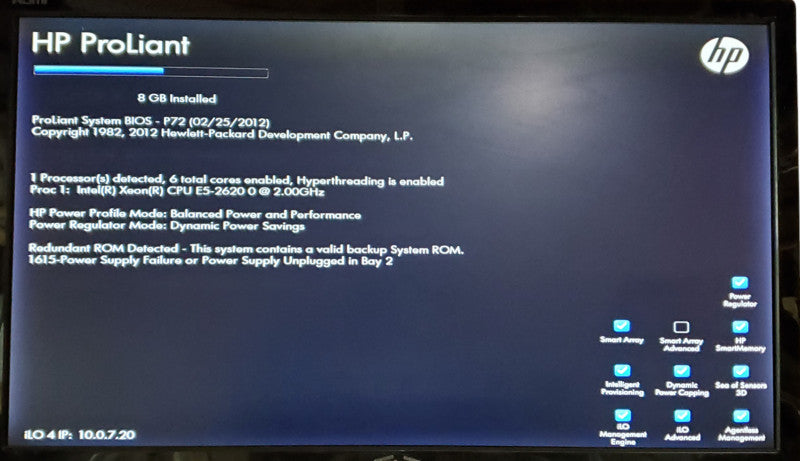 HP ProLiant ML350p Gen8 | 1x Xeon E5-2620 0 | 8GB DDR3 | No HDD | P420i
