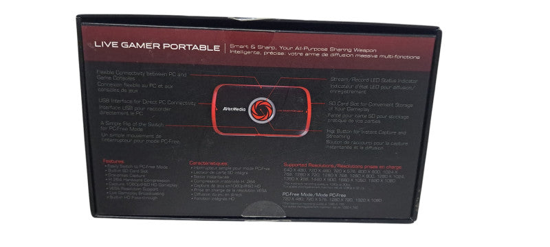 AverMedia C875 Live Gamer Portable Capture Device AVT-C875