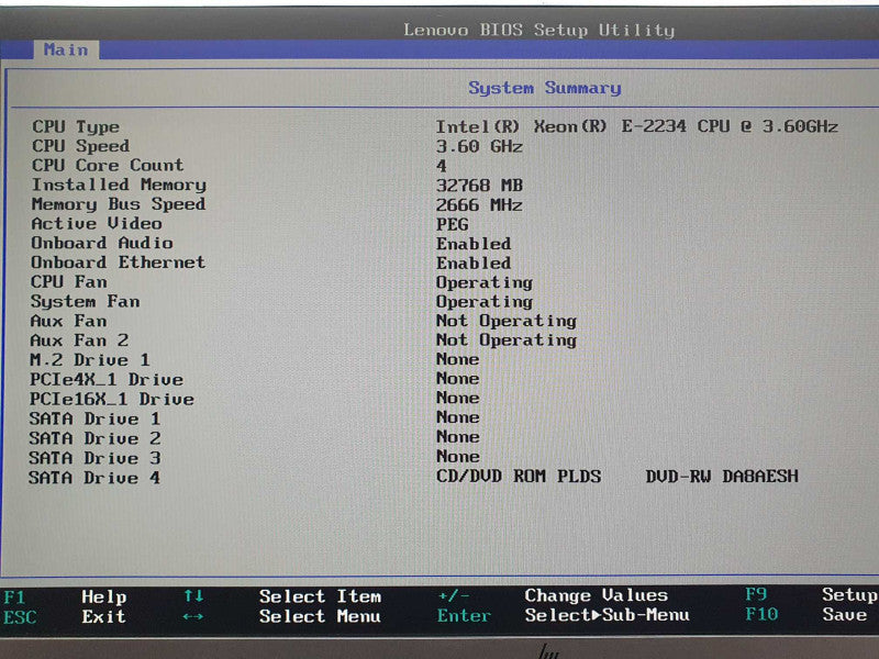 Lenovo ThinkStation P330 | Xeon E-2234 @ 3.6GHz | 32GB DDR4 | Quadro K2000