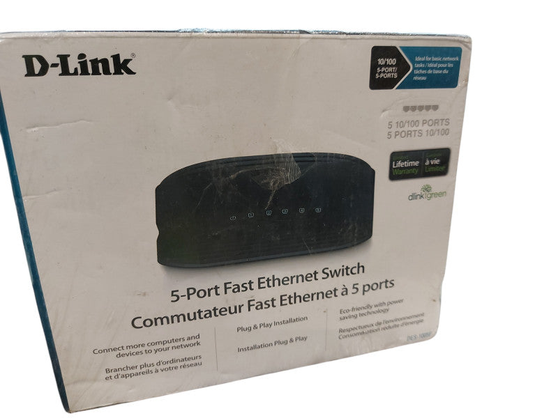 D-Link DES (DES-1005E) 5-Ports External Ethernet Switch