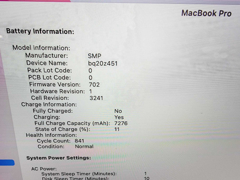 Apple Macbook Pro Retina 2015 15" 4-Core i7-4770HQ@2.2GHz 16GB DDR3 250GB SSD (