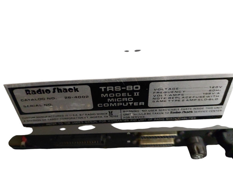 Vintage Radio Shack TRS-80 Model:2 Micro Computer Part&Pieces Screen Works =