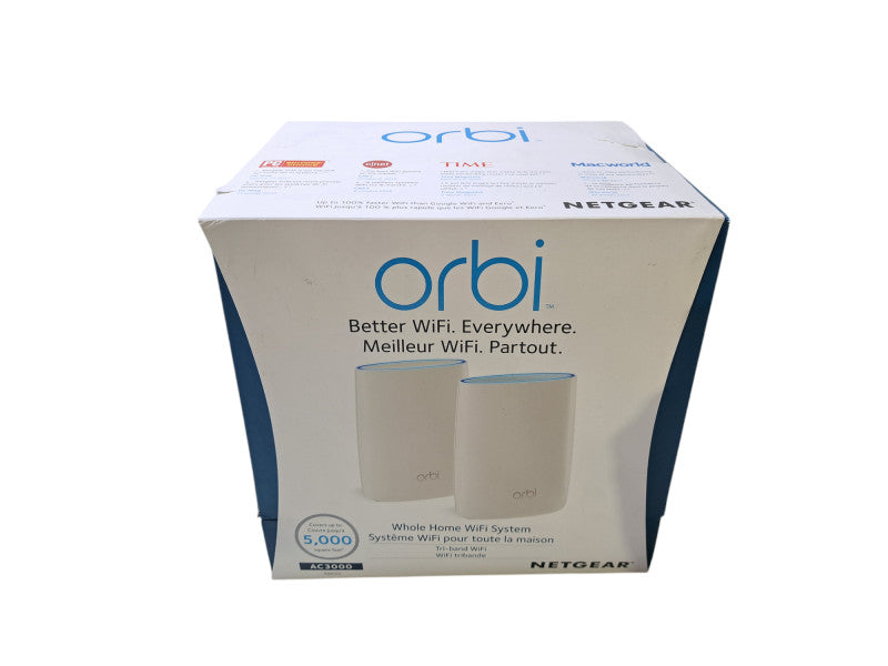 NETGEAR Orbi AC3000 | Tri-Band Whole Home Wi-Fi Mesh System (RBK50)