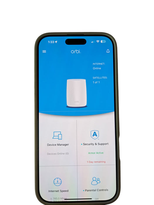 NETGEAR Orbi AC3000 | Tri-Band Whole Home Wi-Fi Mesh System (RBK50)