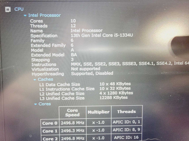 HP ProBook 440 G10 10-Core i5-1334U @ 1.3GHz 16GB DDR4 256GB SSD ( Lap200