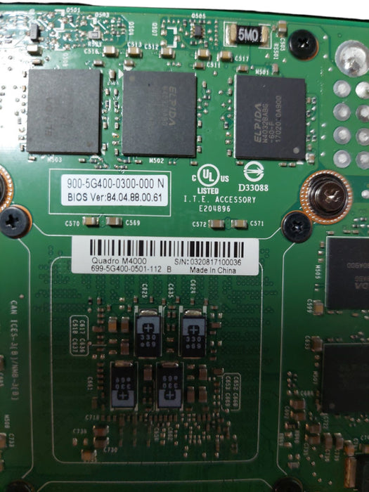 Nvidia Quadro M4000 Graphics Card 8GB GDDR5  =