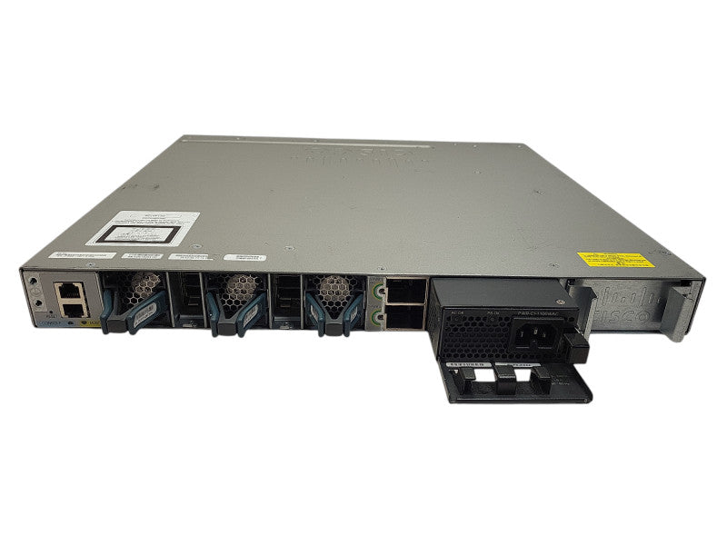 Cisco WS-C3850-48F-S 48-Port Gigabit PoE+ Switch, 1x 1100W PSU C3850-NM-2-10 !