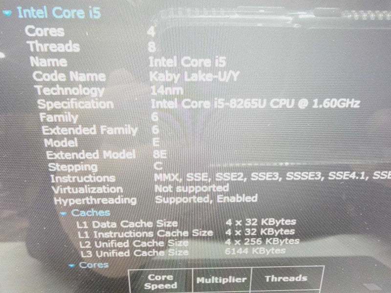 HP EliteBook x360 1030 G4 4-Core i5-8265U @ 1.6GHz 8GB DDR4 256GB SSD ( Lap200