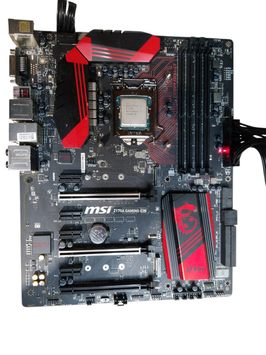 Motherboard - MSI Z170A GAMING M5 | Intel i7- 6700K CPU @4.00 GHz | AS-IS READ